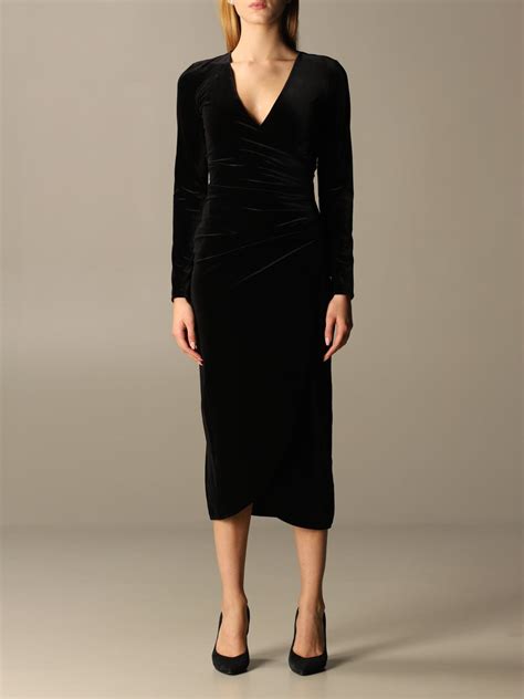 vestido negro armani